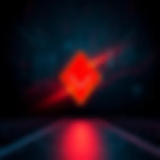 Monero logo with a shadowy digital backdrop symbolizing privacy and anonymity in online transactions.