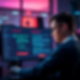 A person frustrated while using Atomic Wallet, looking at a computer screen with transfer error messages about Monero transactions.