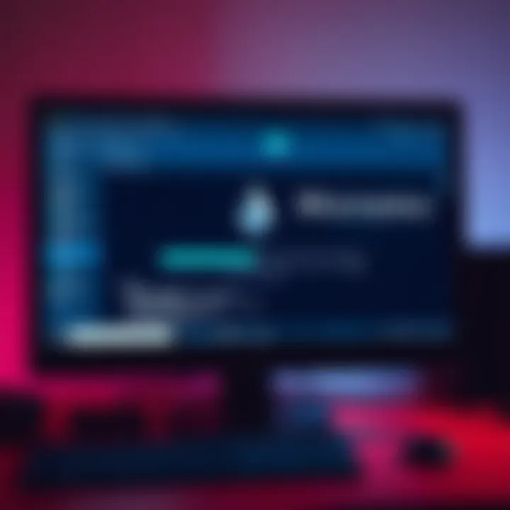 A computer screen showing the Monero GUI Wallet with a syncing progress bar stuck at a certain point, indicating sync issues.