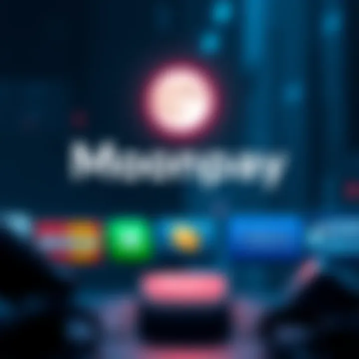 Moonpay Payment Integration A graphic showing the Moonpay logo alongside various payment icons, representing integration in modern payment systems.