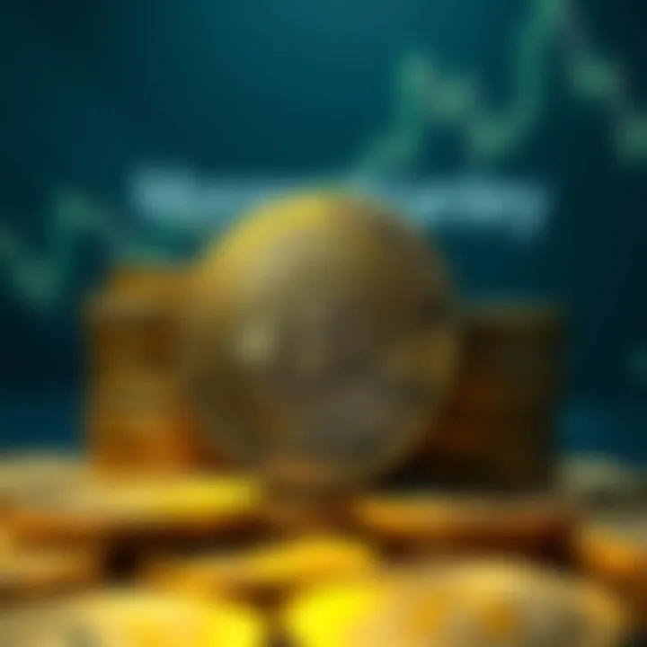 A digital representation of Bitcoin coins with the Morgan Stanley logo, symbolizing an increase in Bitcoin holdings.