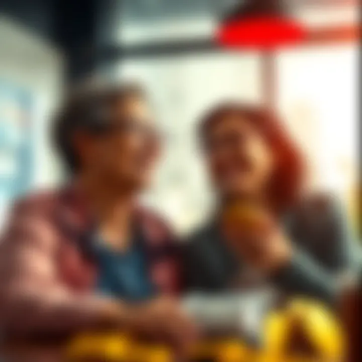 A mother laughs while sharing a light-hearted joke about investing in Bitcoin, symbolizing the unexpected financial journey that follows.