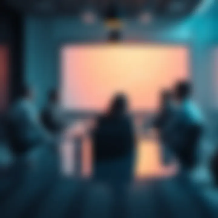 Group of business professionals discussing MSCI strategy confirmation at a meeting table