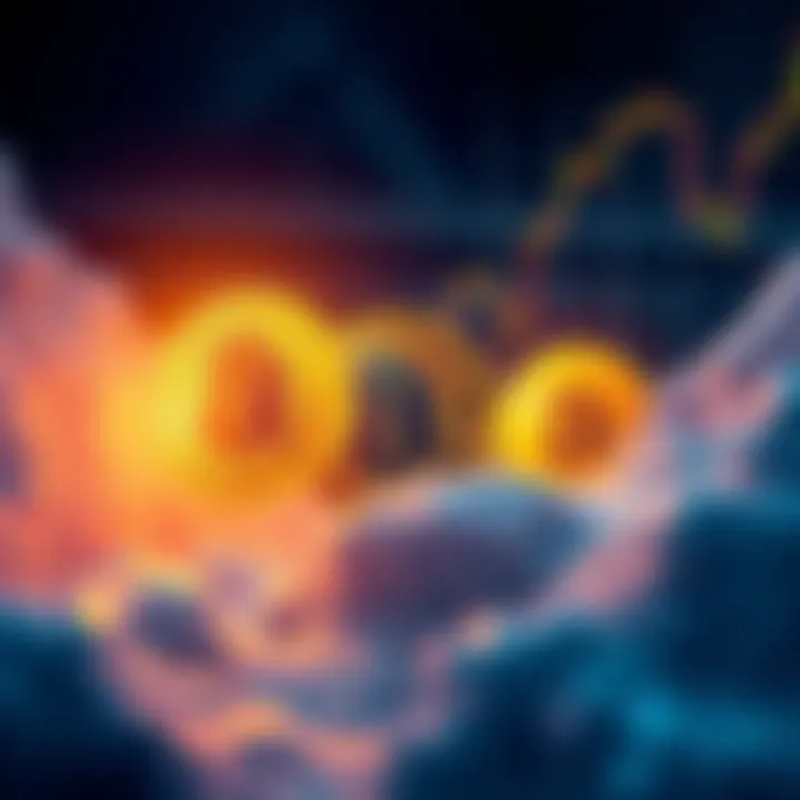 Mt. Gox Bitcoin Transfer A digital illustration showing the transition of Bitcoin, symbolizing Mt. Gox moving BTC from cold storage, reflecting market concerns.
