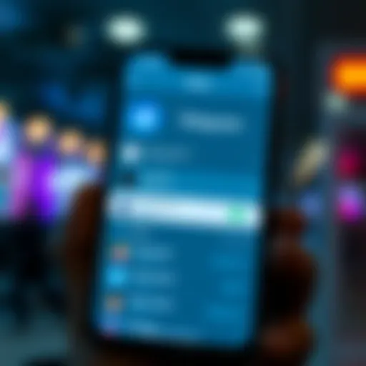 A phone screen showing the mute settings for users on Telegram, with names like HogeKage and Turbo Autism on display.