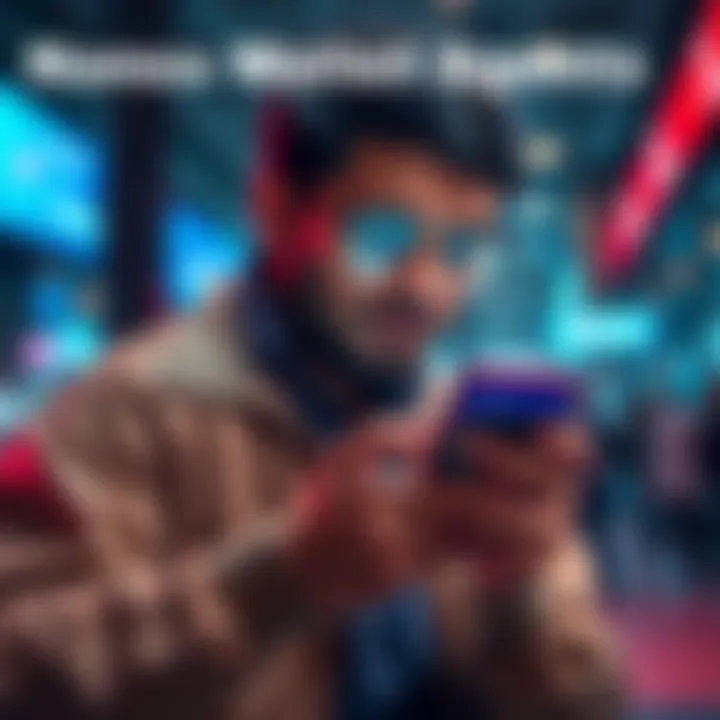 Nanos Wallet Agents Overview A person checking their Nanos wallet on a smartphone, showing features and earnings potential.