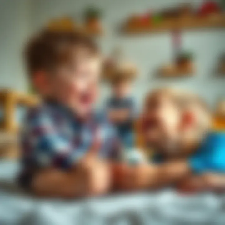 Nate and his little brother laughing together during playtime