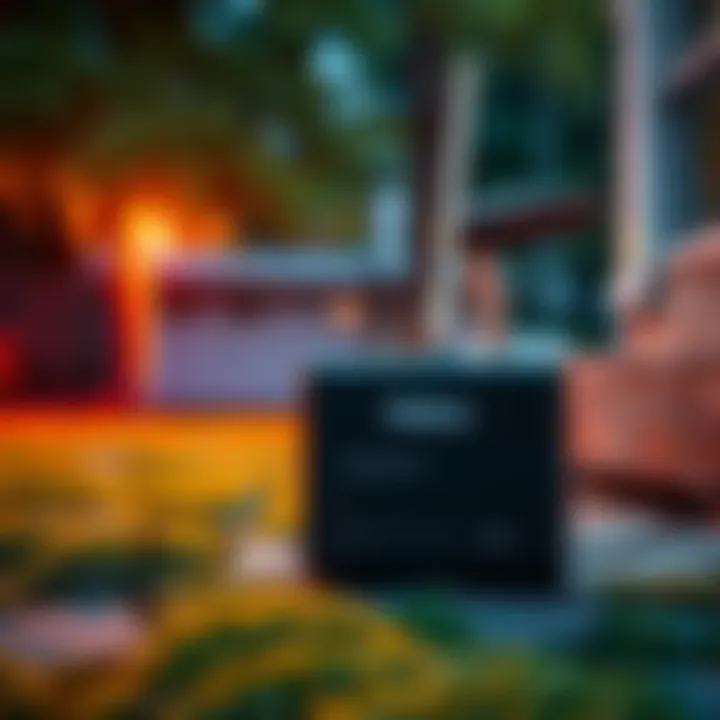 Nebra outdoor device placed outside with an antenna adjustment in progress