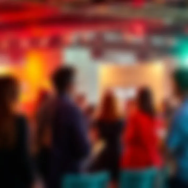 A group of people discussing negative opinions in a forum setting