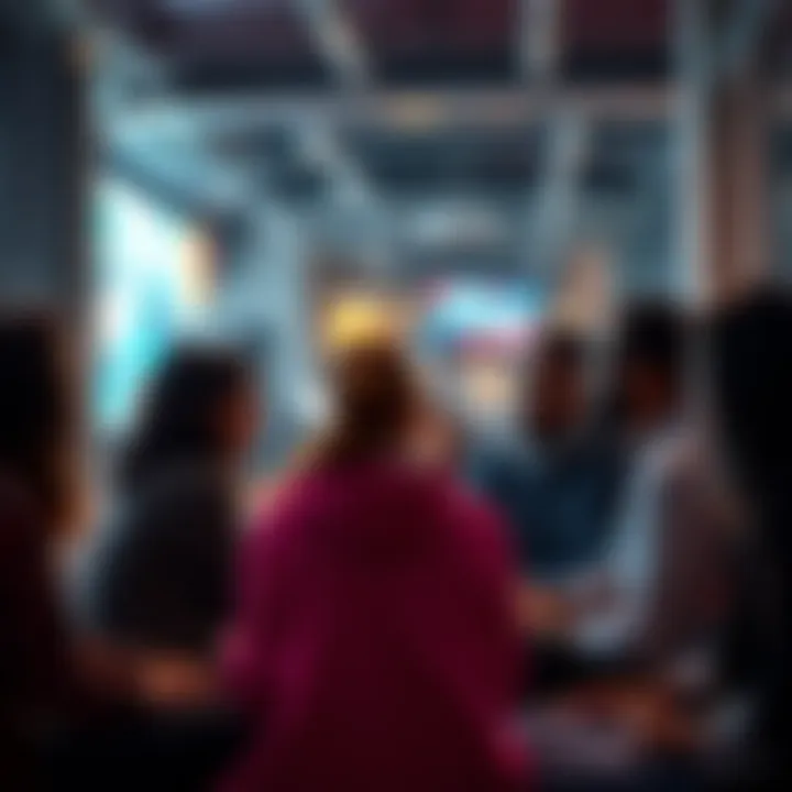 A diverse group of people discussing the term 'Neither' in a casual setting, highlighting its significance in modern conversations.