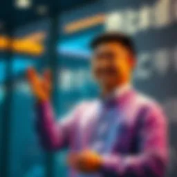 Nenter Chow, Global CEO of BitMart, smiles as he shares his top moments in a short video clip