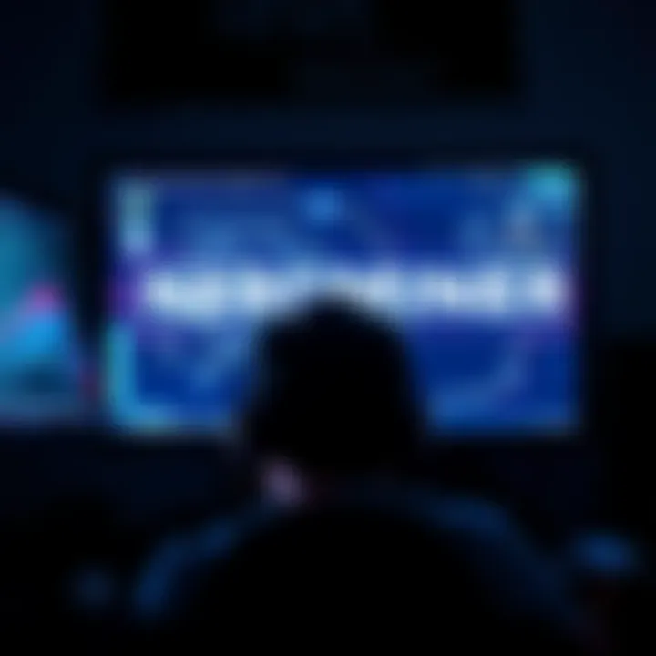 A person looking frustrated at a computer screen displaying the Nerdminer connection screen, seeking help to resolve connectivity problems.