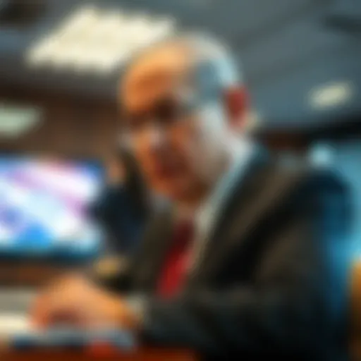 Israeli Prime Minister Benjamin Netanyahu during a security briefing, focused on potential threats prior to October 7th attack.