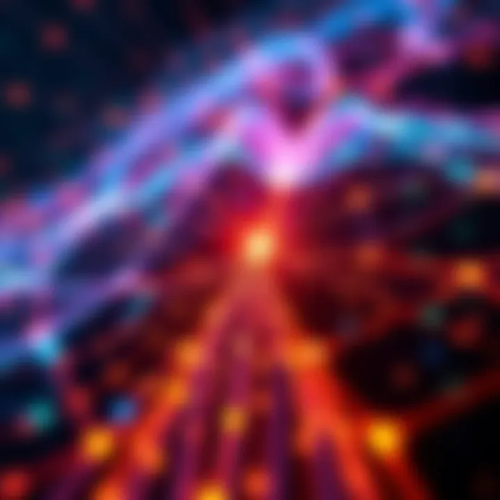 Visual representation of network fees influencing transactions