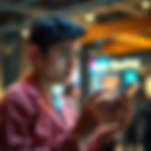 A person checking their payment details on a phone, looking concerned about new tax charges on EC payments through Stripe.