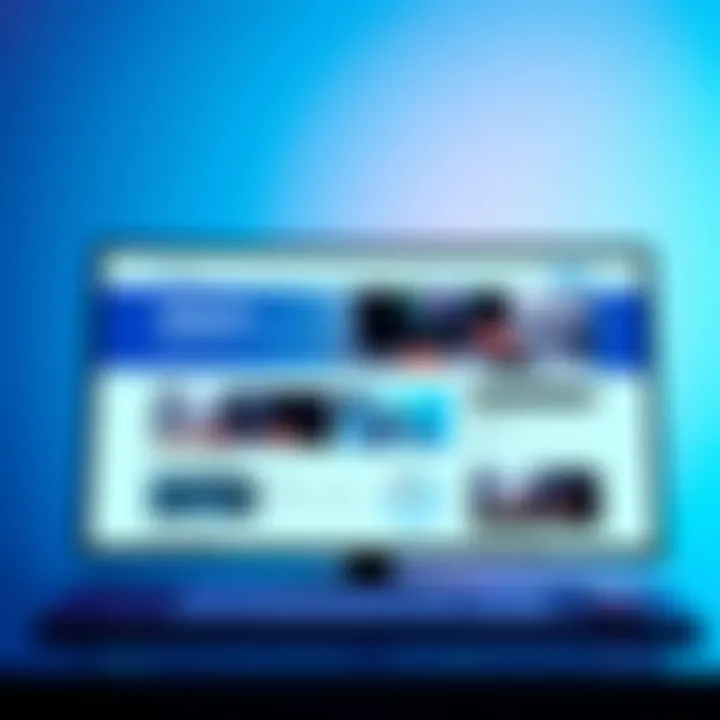 A screenshot showing the updated website layout with modern features and improved navigation