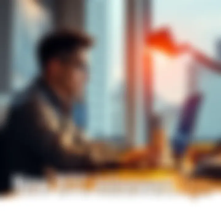 New Bitcoin Investor Looking for Tips A new cryptocurrency investor sits at a desk with a laptop, looking thoughtfully at a chart on the screen, seeking advice to grow their wallet.