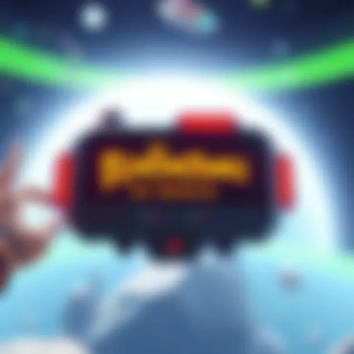 Screenshot showing the new Flintstones in Space user interface, featuring a mismatched aesthetic that resembles a low-effort mobile game.