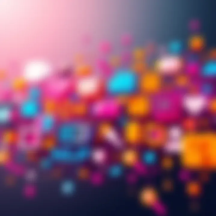 A vibrant graphic featuring icons representing various fields like technology, health, and entertainment, symbolizing fresh updates and insights.