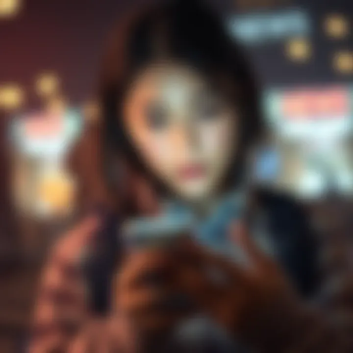 A person reading a news alert on their smartphone, looking concerned and engaged.