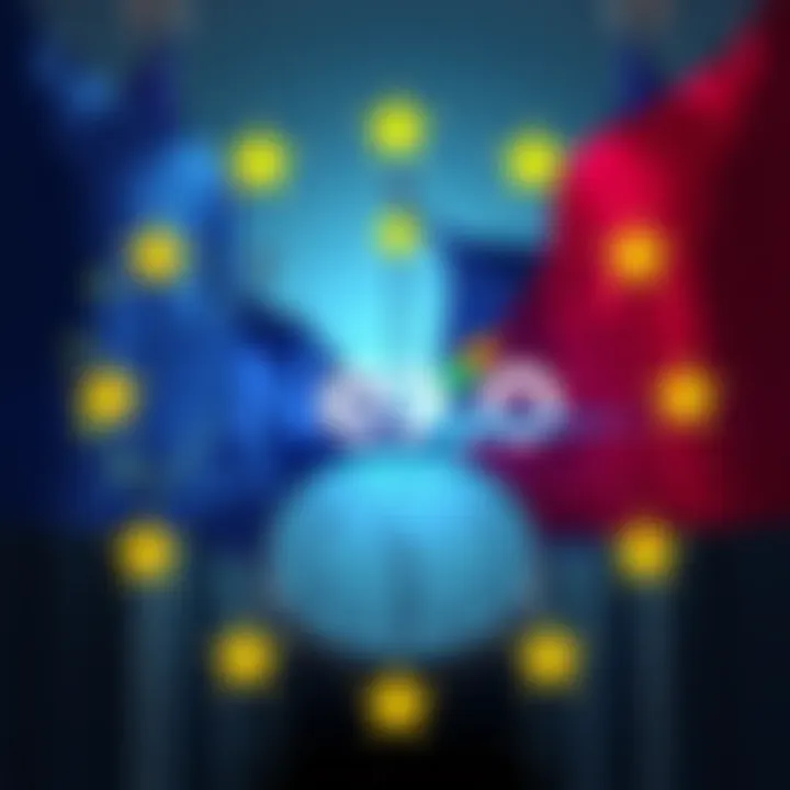 Nexo logo with a backdrop of European Union flags and a clock showing the approaching deadline