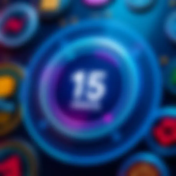 Next Adventure Badges A close-up of a digital badge display showing 15 badges left for the next tier, representing an upcoming adventure.