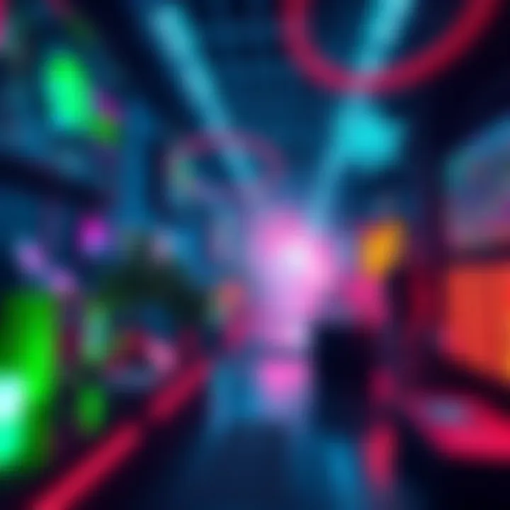 Colorful digital art representing NFTs on the Hedera platform