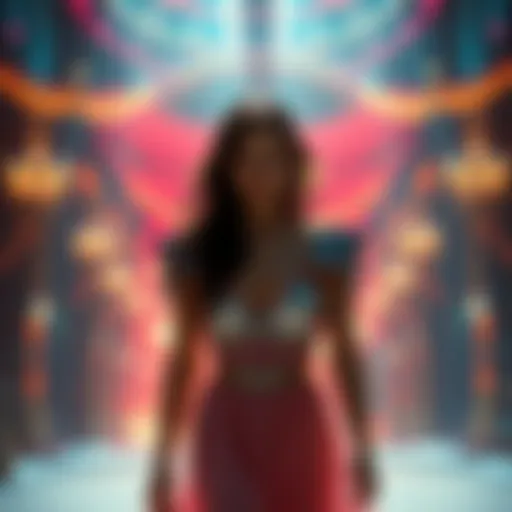 Nikki makes a grand entrance at the Empire of Light, captivating the audience with her presence.