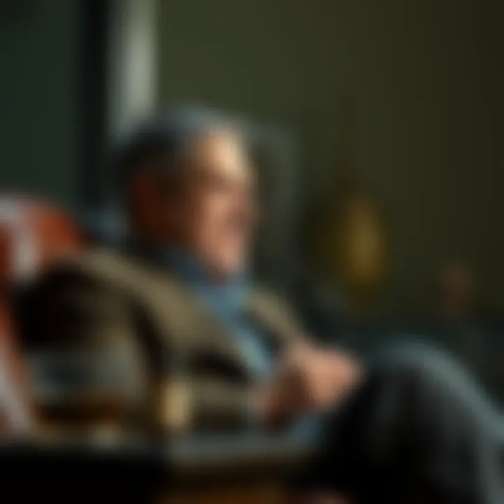 Nikolai Mushegian sitting pensively with a worried expression, reflecting on his safety before his sudden death.