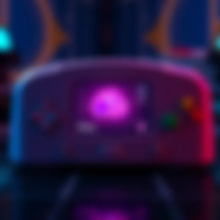 Nintendo 64 Retro-Crypto App A Nintendo 64 console displaying the Retro-Crypto app interface for secure data encryption.