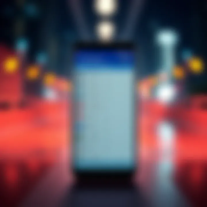 A smartphone screen showing the Notification History Manager app with various notification settings and a chat-style interface.