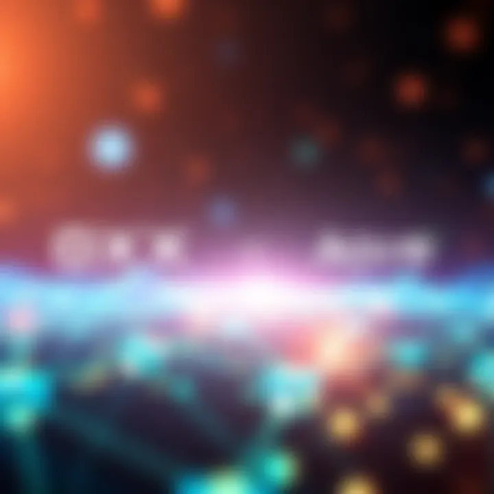 A visual representation of OKX and Aave working together on Ethereum's Layer 2 network, showcasing improved transaction speed and reduced costs.