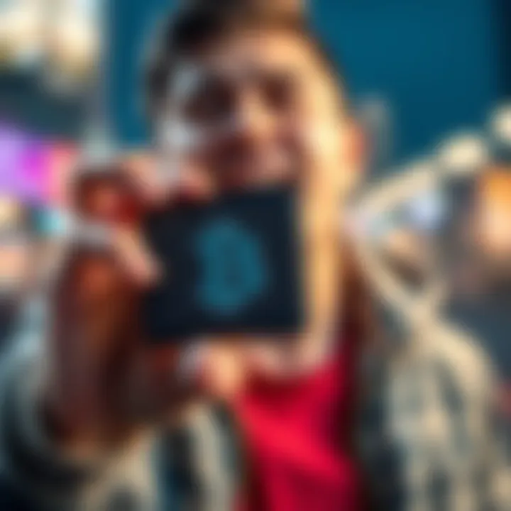 Old Nano S Wallet with Bitcoin A person holding an old Nano S wallet displaying Bitcoin holdings, looking excited about cashing out