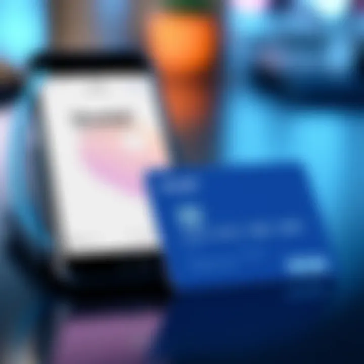A One4all prepaid VISA card next to a smartphone displaying the Curve app