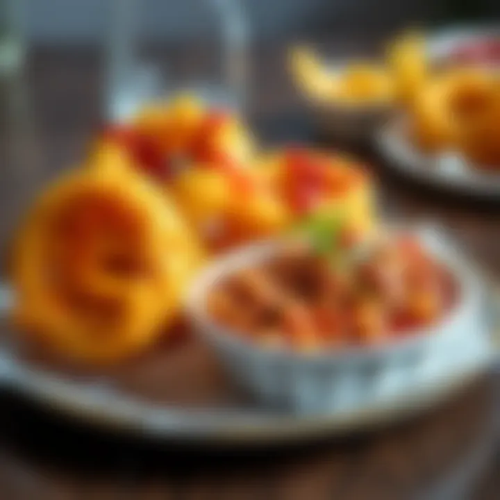 Onion rings and beans on a plate A plate featuring crispy onion rings with ketchup and a serving of hearty beans, showcasing a typical meal for NEETs.