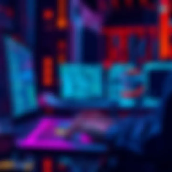 A person using an open-source software interface on a laptop, representing self-sovereignty in computing.