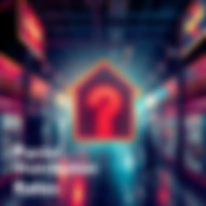 A graphic showing a parcel with a question mark, symbolizing confusion over distribution rates. People discussing rates on user boards in the background.