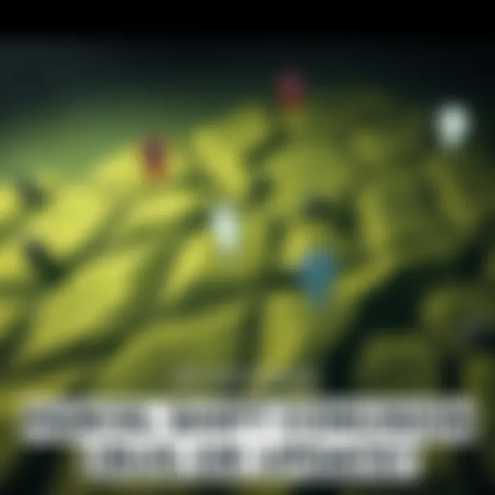 Parcel Shift Confusion A plot of land showing a noticeable shift, with markers indicating the old and new positions of parcels, illustrating the player's concern about a possible bug or update.