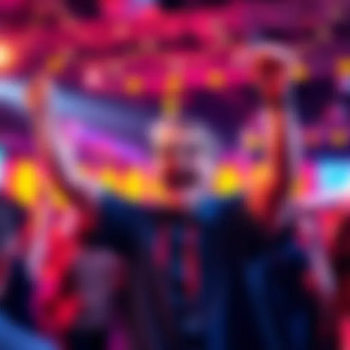 Enthusiastic participant celebrating wins in the Premium Rewards Ladder challenge
