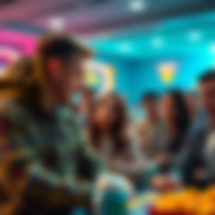 Group of people discussing their disappointment with low payouts from the Lucky Pot Event