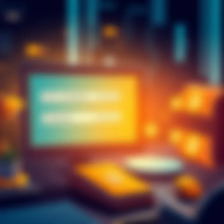 An illustration showing a computer screen with passphrase entries and a graphic of a digital wallet with connected seed variations.