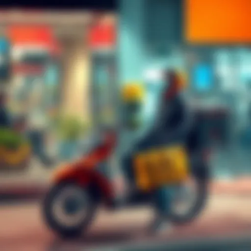A DoorDash delivery driver waiting as orders pause due to restaurant safety issue
