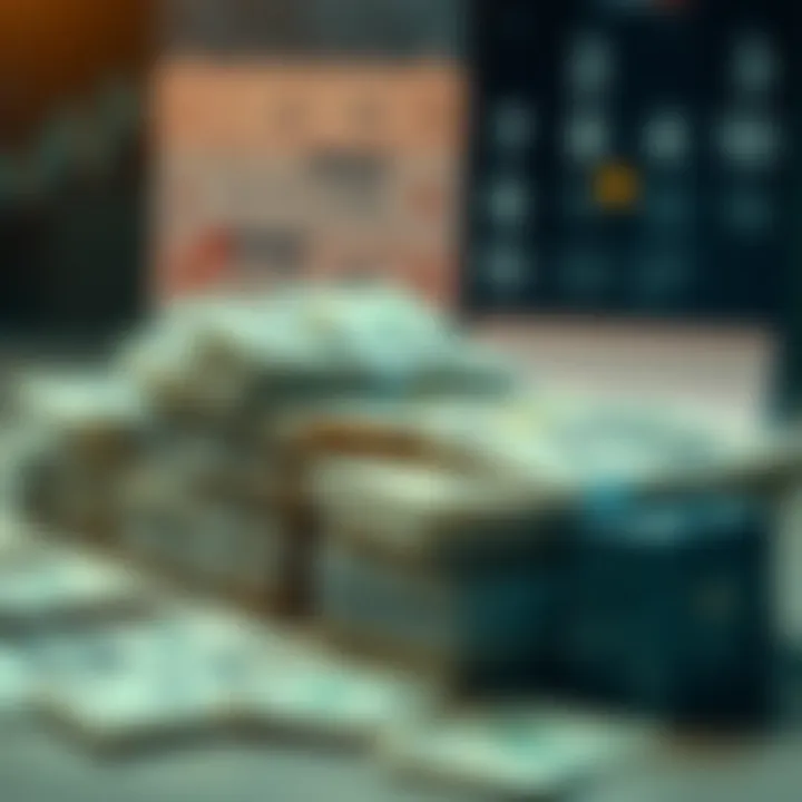 Stacks of cash and a calendar showing bank holidays to highlight early payday timing issues.