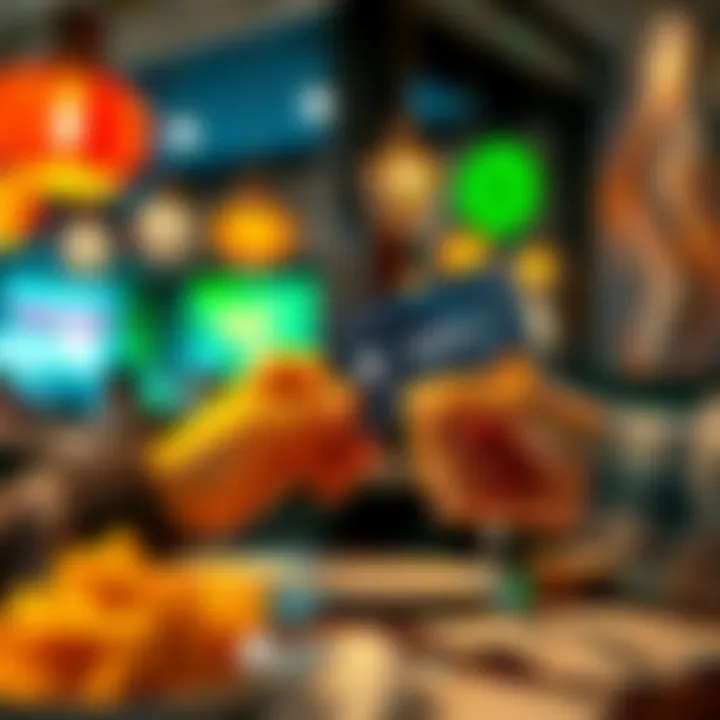 A person using a BitMart Card to pay their restaurant bill, showcasing digital currency in action