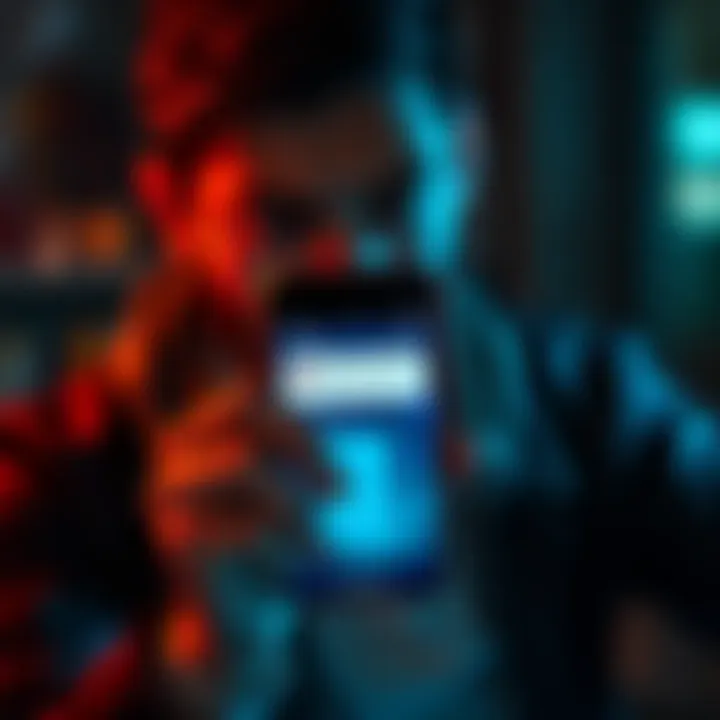 A frustrated person holding a phone showing a payment error while trying to use Duolingo and a Revolut card