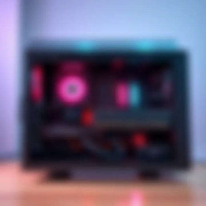 A computer setup with open case showing SSDs and RAM being installed for an upgrade