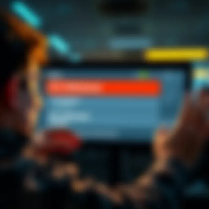 A frustrated person looking at a screen showing a pending transaction for ETH withdrawal, expressing concern about lack of support.