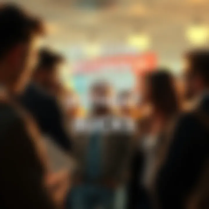 Group of people chatting about missing birthday funds