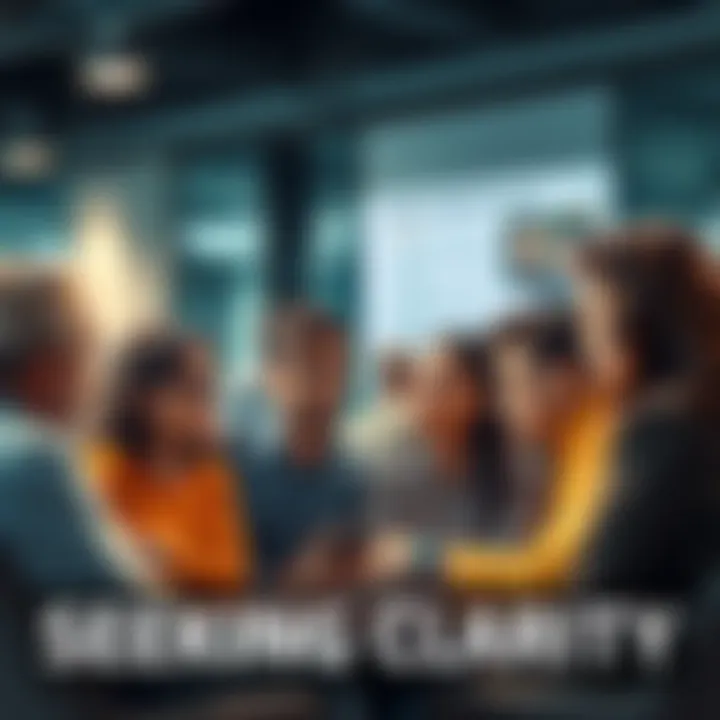 People discussing current issues A diverse group of people engaged in a discussion about contemporary societal issues, sharing thoughts and insights.