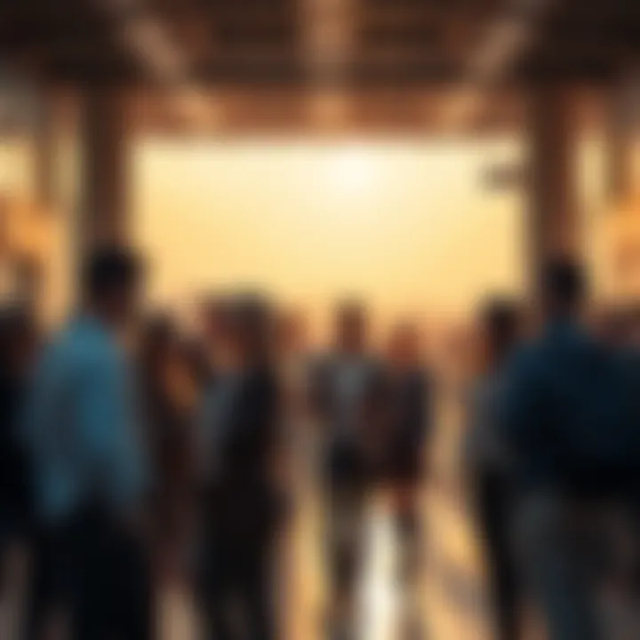 A group of people engaged in a serious conversation about recent news revelations in a public space